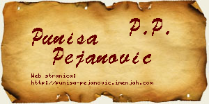 Puniša Pejanović vizit kartica